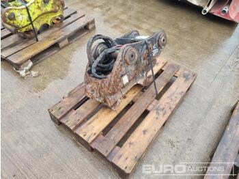Attache rapide Geith Hydraulic Double Lock QH 65mm Pin to suit 13 Ton Excavator: photos 1