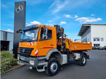Mercedes-Benz Axor 1833 AK 4x4 Kipper/Kran Hiab 099 HIDUO  - Camion benne