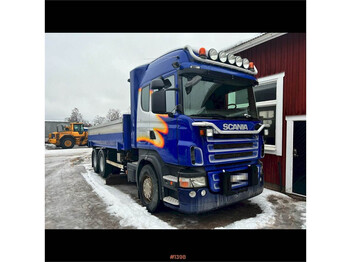 Camion benne Scania R500 tipper truck with three-way tipper and underb