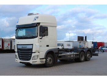 DAF XF 460 FAR, 6X2, BDF, DIESEL/CNG  - camion porte-conteneur/ caisse mobile