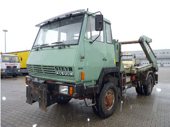 Steyr 1291 310 4x4 Absetzkipper Gigant2 blattgefedert - Camion porte-conteneur/ Caisse mobile