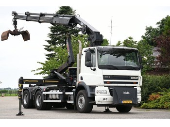 Camion ampliroll, Camion grue DAF CF GINAF X 3232 S !! 24 tm-KRAAN/HAAK!!6x4 GESTUURD!!EURO5!!2012!!: photos 1