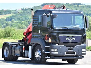 Camion grue, Tracteur routier MAN TGS 18.400 Sattelzugmaschine + HMF 1720 K6/FUNK: photos 3