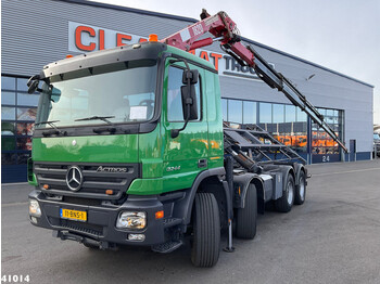 Camion - système de câble, Camion grue Mercedes-Benz Actros 3244 8x4 HMF 18 Tonmeter laadkraan: photos 1