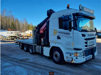Camion grue Scania G490 8x4 With HMF 6020 K6 and fifth wheel. 275.000: photos 1