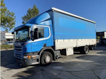 Camion à rideaux coulissants Scania P280 4X2 EURO 6 - 18 TON - ONLY 268.720 KM - BOX: photos 1