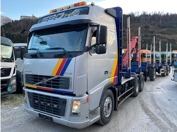 Camion grumier, Camion grue Volvo FH 16 -580  6x4 mit Kran und Anhänger: photos 1