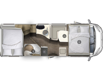 EURAMOBIL Integra 760 QF Mondial Plus Paket - Camping-car intégral