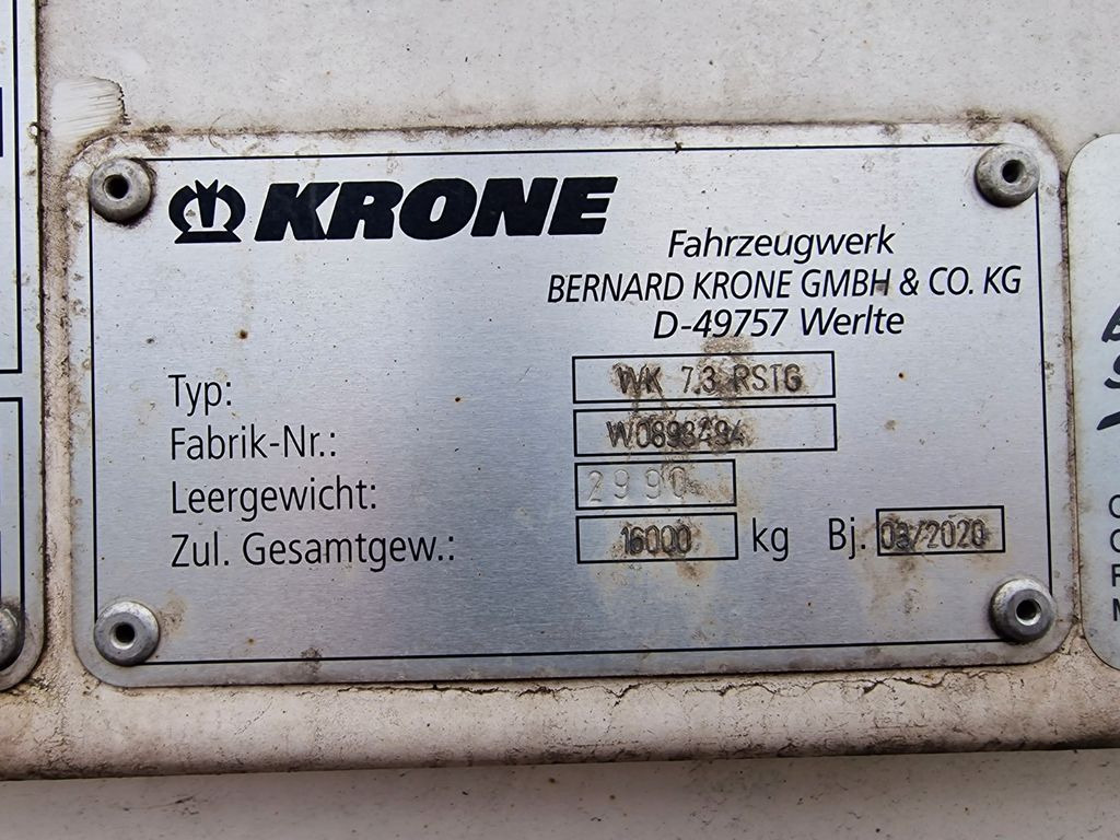Carrosserie fourgon Krone WK 7.3 RSTG / Rolltor / Textil / Koffer: photos 17