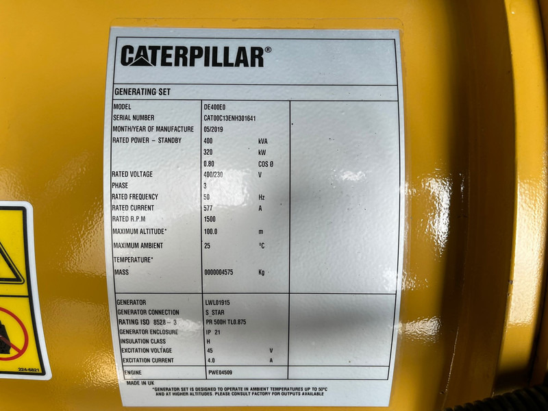 Groupe électrogène Caterpillar DE400EO 400 kVA Silent generator: photos 17