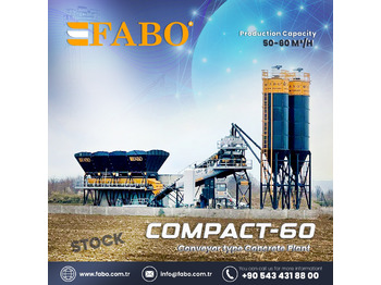 Centrale à béton neuf FABO COMPACT-60 CONCRETE PLANT | CONVEYOR TYPE: photos 1