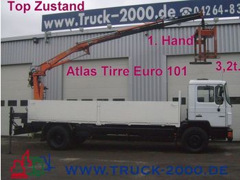 MAN 18.222 Atlas Heckkran faltbar3,2t/ 8,30m*1.Hand - Grue mobile