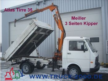 VW LT 55 3 Seiten Kipper+AtlasTirre35 faltbar 2,7t. - Grue mobile