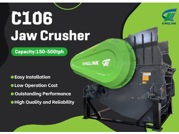 Kinglink NEW C106 Hydraulic Jaw Crusher for Hard stone - Concasseur à mâchoires: photos 1