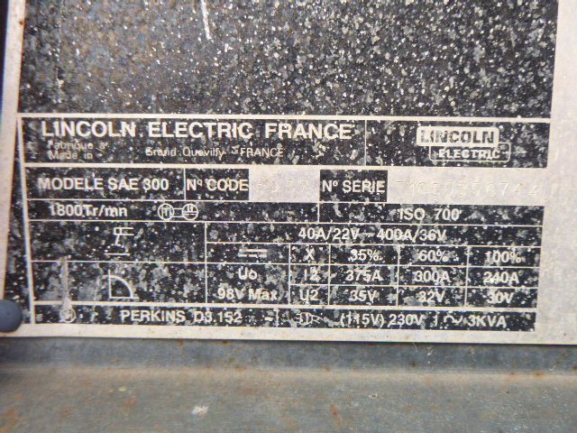 Equipement de soudage LINCOLN ELECTRIC SAE 300: photos 13
