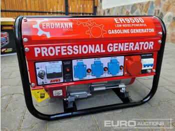 Groupe électrogène Unused 2022 Erdmann ER9500 Generator, 3x 230Volt, 1x 380Volt, Key Start: photos 1