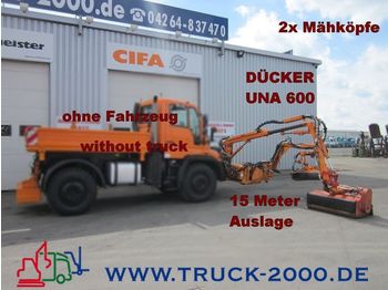 UNIMOG Dücker UNA600 Böschungsmäher 2 Mähköpfe-15 Meter - Faucheuse