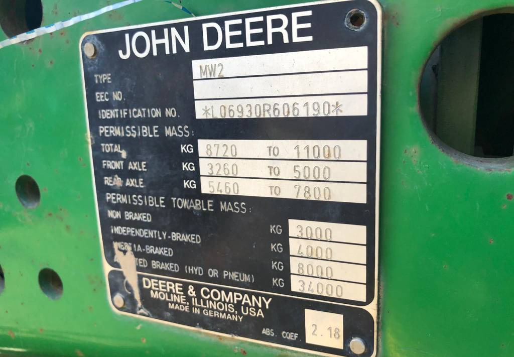 Tracteur agricole John Deere For Parts 6530: photos 6