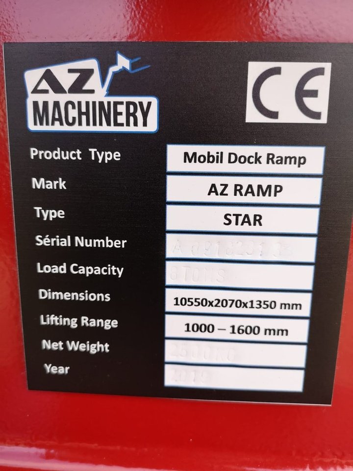 Rampe de chargement neuf AZ RAMP STAR- 10T-ZR mobile loading ramp: photos 16