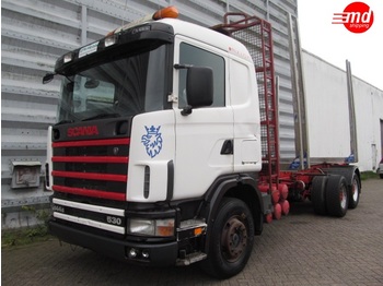 Scania 144.530 6X4 MANUEL FULL STEEL TIMBER TRUCK - Remorque forestière