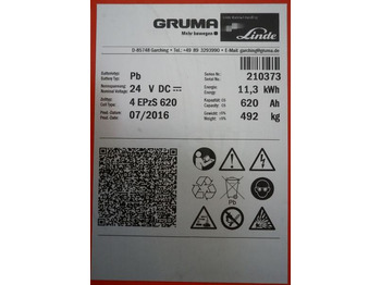Accumulateur GRUMA 24 Volt 4 PzS 620 Ah: photos 5