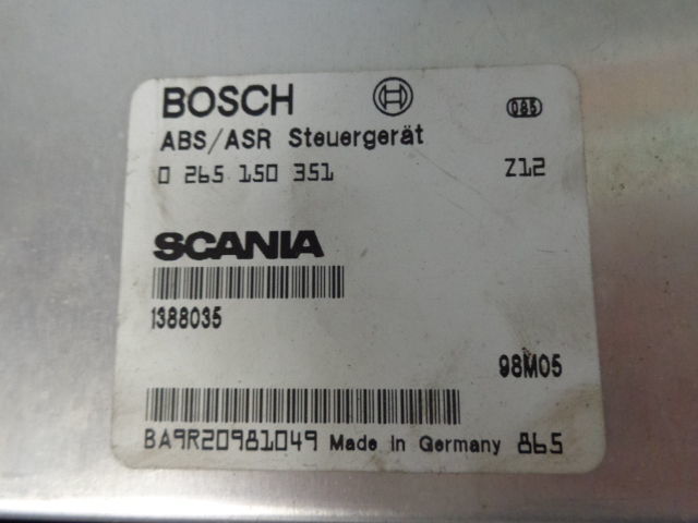 Bloc de gestion pour Camion Scania ABS control unit 0265150351, 0486106008, 1388035, 1423866 "WORLD: photos 7