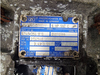 Boîte de vitesse pour Remorque ZF Ecomat 2 6 HP 592C: photos 4