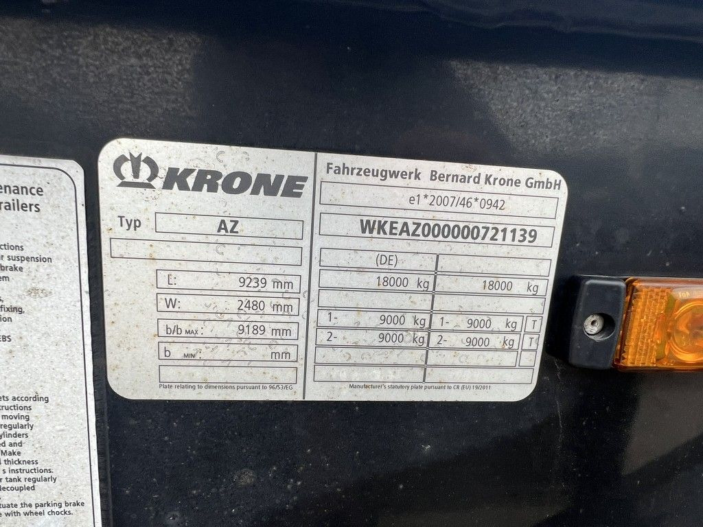 Remorque porte-conteneur/ Caisse mobile Krone AZ BDF*1100mm*SAF*Wartungsvertrag*: photos 14