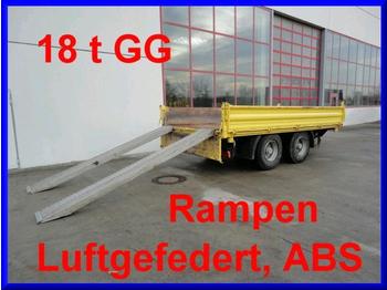 Obermaier 18 t Tandem- 3 Seiten- Kipper- Tieflader - Remorque benne