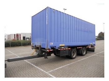 GS Meppel BDF met bak! incl. Container - Remorque porte-conteneur/ Caisse mobile