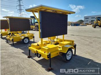  Single Axle Digital Messaging Board - remorque porte engin