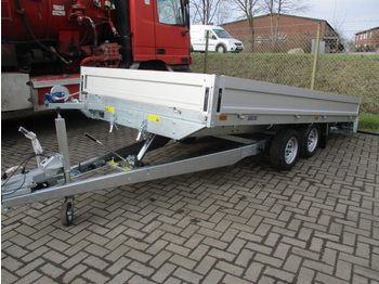 Remorque porte-engin surbaissée pour transport de équipements lourds SARIS Pritsche mit Bordwand und hydr. Kippvorrichtung: photos 1