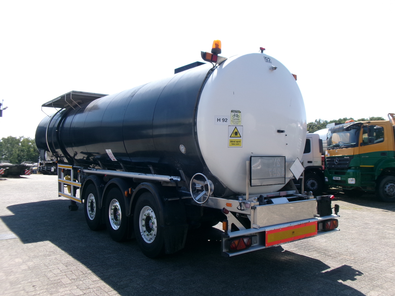 Semi-remorque citerne pour transport de bitume Clayton Bitumen tank inox 33 m3 / 1 comp + ADR: photos 3
