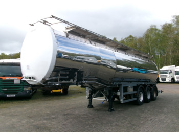 Semi-remorque citerne pour transport de produits chimiques Crane Fruehauf Chemical tank inox 37.2 m3 / 1 comp + pump: photos 1