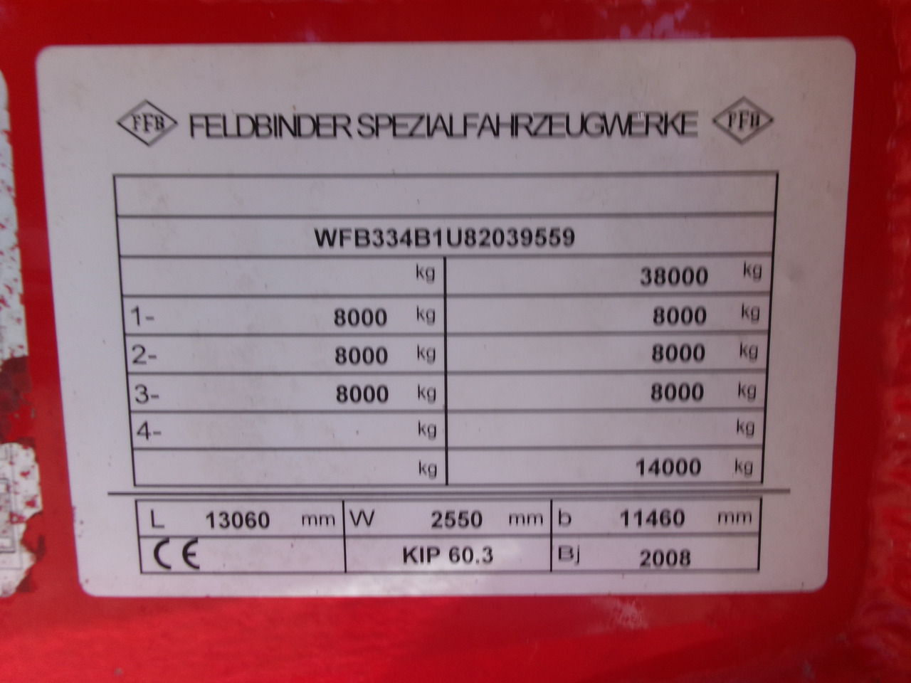 Crédit-bail de Feldbinder Powder tank alu (tipping) 60 m3 Feldbinder Powder tank alu (tipping) 60 m3: photos 20