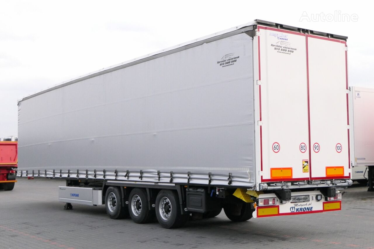 Semi-remorque rideaux coulissants Krone CURTAINSIDER / MEGA / LIFTED ROOF & AXLE / PALLET BOX /: photos 4