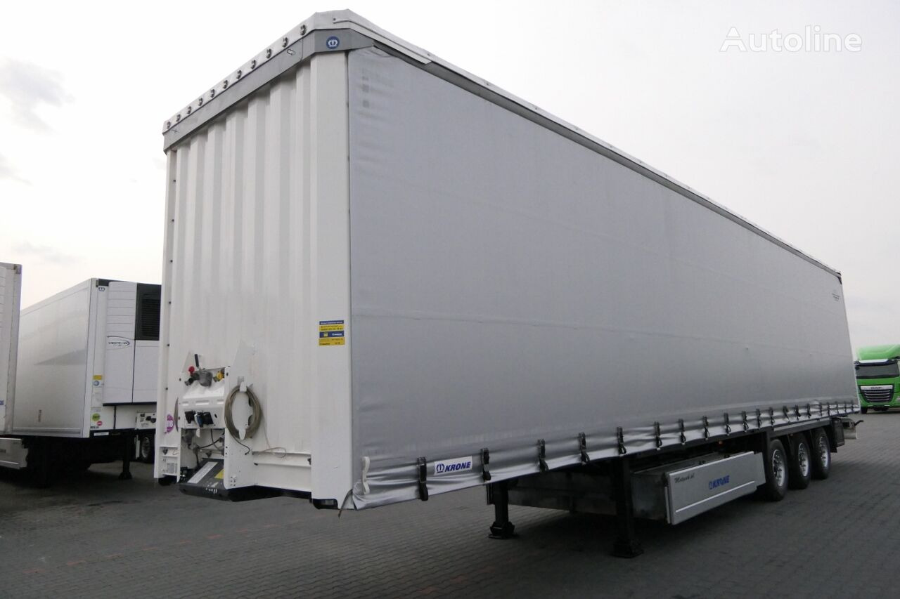 Semi-remorque rideaux coulissants Krone CURTAINSIDER / MEGA / LIFTED ROOF & AXLE / PALLET BOX /: photos 2