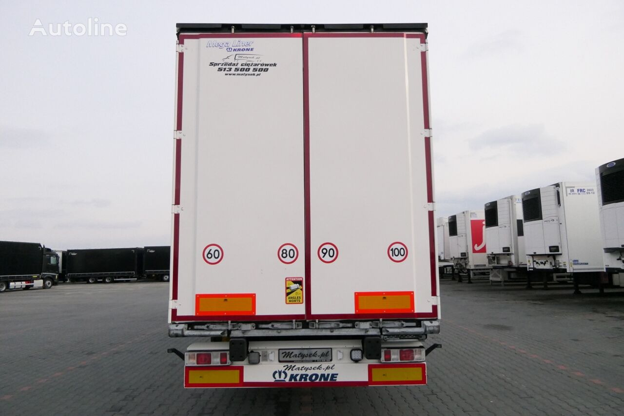 Semi-remorque rideaux coulissants Krone CURTAINSIDER / MEGA / LIFTED ROOF & AXLE / PALLET BOX /: photos 5