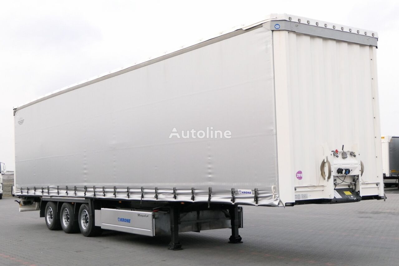 Semi-remorque rideaux coulissants Krone CURTAINSIDER / MEGA / LIFTED ROOF & AXLE / PALLET BOX /: photos 9