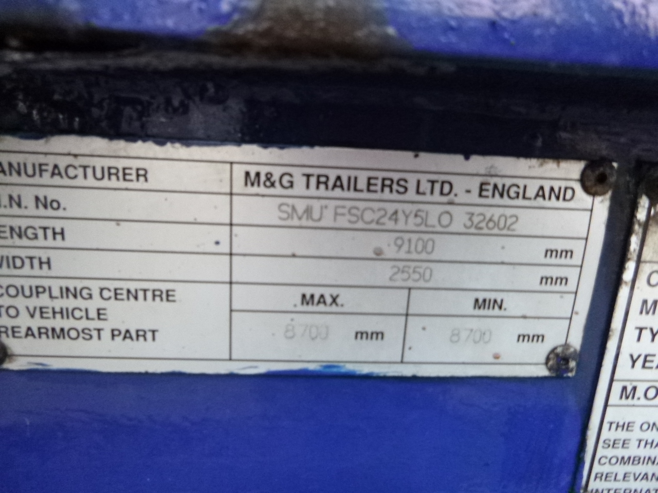 Semi-remorque porte-conteneur/ Caisse mobile M & G 3-axle container trailer 20-30 ft: photos 7