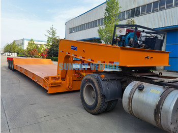 Semi-remorque surbaissé pour transport de équipements lourds neuf SUNSKY 3 Axle 70 Tons detachable gooseneck lowbed trailer: photos 3