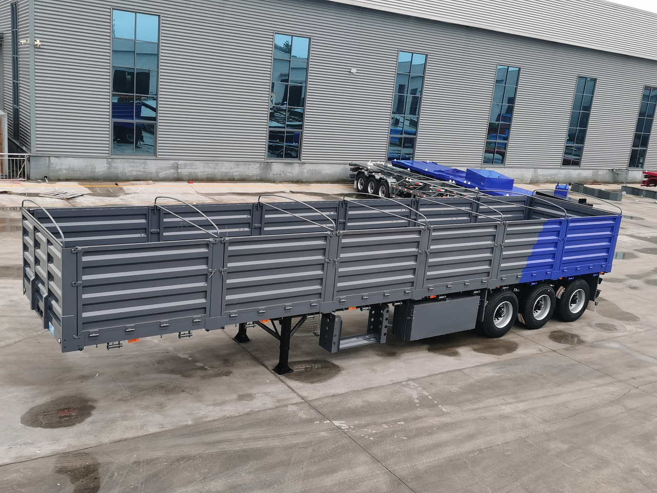 Semi-remorque plateau pour transport de matériaux granulaires neuf SUNSKY Drop deck semi trailer: photos 10