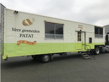 Netam-Fruehauf Foodtruck / Mobiel Cafetaria -Lunchroom / Food Truck (B/E rijbewijs) inclusief DAF trekker - Semi-remorque fourgon