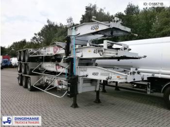 Titan Tank container trailer 20 ft. (3 units € 8000) - Semi-remorque porte-conteneur/ Caisse mobile