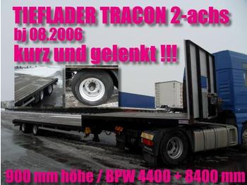  TRACON 2-achs / LENKACHSE / BPW / NL 28690 kg - Semi-remorque surbaissé