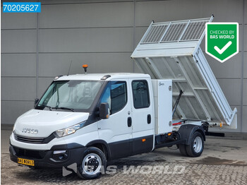 Iveco Daily 35C14 140pk Automaat Kipper Dubbele cabine 3.5t Trekhaak Clima Cruise Tipper Benne A/C Double cabin Towbar Cruise control - utilitaire benne
