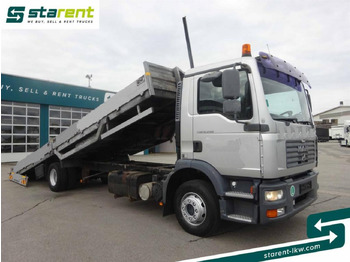 Camion porte-voitures MAN TGM 12.280, Fahrzeugtransporter, kippbar: photos 2