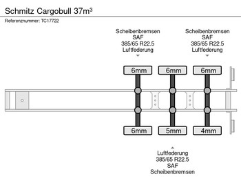 Semi-remorque benne Schmitz Cargobull 37m³: photos 5