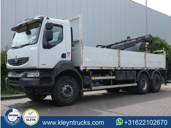 Camion plateau Renault KERAX 380 6x4 hiab 166b-3 hd: photos 1