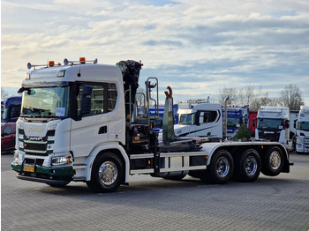 Camion ampliroll, Camion grue Scania G500 XT 8x4*4 - HMF 2820K Crane - AJK 20T Hooklift - Retarder - Full air - Like new: photos 5